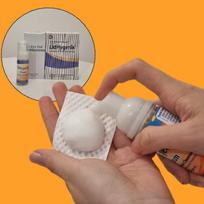 Lead Hygenics eyelid cleaner, meibomian gland cleaning, 1 Lead Hygenics + 100 pure cotton pads, 1 piece brown