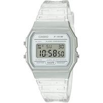 CASIO F-91WS-7JH [Standartinis laikrodis] Kvadratinis laikrodis Clear Resin Digital