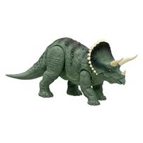 Mattel Jurassic World Garsinis Tikras Triceratopsas Vaikams Figūrėlė Dinzauras Amžius JLD29 Ir Žaislas, Apie. 35cm, 4+, Žalia, žalia