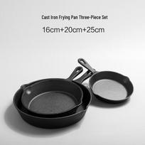 Cast Iron Frying Pan Set white