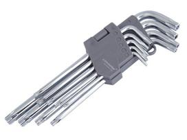 Šešiakampiai atvirieji 180 mm rakteliai TORX, T10 - T50 varžtams, 9 vnt. 1