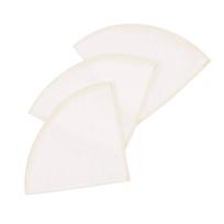 Washable coffee filters made in Japanese linen, 3 pieces sewn with organic cotton thread, for 1 to 4 cups (white (Japanese linen)) white