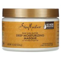 „SheaMoisture“, neapdoroto taukmedžio sviesto, gilaus poveikio kaukė su jūros dumbliais ir argano aliejumi, 326 g (11,5 uncijos) beige