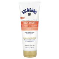Gold Bond, Body Bright, kasdienis kūno ir veido losjonas normaliai ir sausai odai, 226 g (8 uncijos) white