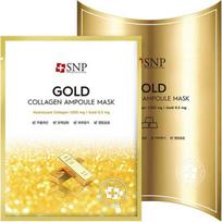 SNP Gold Collagen Ampoule Mask korea cosmetics beige