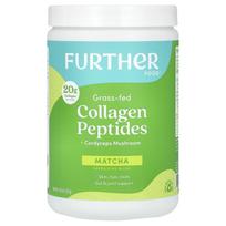 Further Food, Grass-Fed Collagen Peptides + Cordyceps, Matcha, 10.62 oz (301 g)