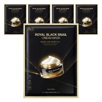 Dr.G Royal Black Snail Cream Mask kaukė, 5 pakuotės, 1 pak black