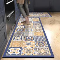 Atsparus vandeniui ir alyvai atsparus diatominio purvo virtuvės kilimėlis – sugeriantis, neslidus, neplaunamas pėdų kilimas 60cm*150cm Wide, Thick, Drop Resistant gray