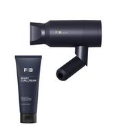 [Forbeaut] Muscler Men's Hair Dryer & Curl Cream Set (hair drier+curl cream) Standard black