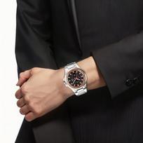 CASIO EDIFICE 100 meters waterproof Quartz Steel Strap men's watch black dial EF-342DY-1A5VDF juoda