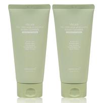 Dermashare Vegan Tea Tree Acne Functional Acne PH Balance Mildly Acidic Foam Cleanser, 2 pieces, 150ml beige