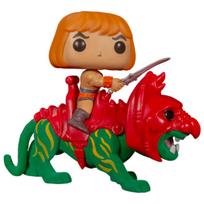 He-Man ant Battlecat pliušinis JAV išskirtinis Pop! Važiuoti