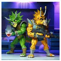TMNT Kapitonas Zaraxas ir Zorkas 7 colių veiksmo figūrėlės 2 vnt. rinkinys