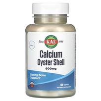 KAL, Calcium Oyster Shell, 600 mg, 100 tablets