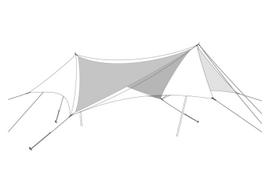 Snow Peak HD Tarp Hexa Evo Inner Roof Pro.TAKIBI TP-250IR pilka spalva