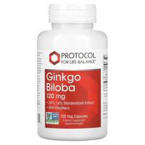 Protocol for Life Balance, Ginkgo Biloba, 120 mg, 100 veggie capsules