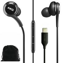 SAMSUNG AKG Ausinės Originalios USB Type C Ausinės su Nuotolinio Valdymo Mikrofonu skirtos Galaxy A53 5G S22 S21 FE S20 Ultra Note 10 Note S10 Plus su juoda