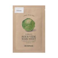 SKINFOOD Sous Vide Mask Sheet 1 sheet, choose 1 out of 10 types [Moisture soothing] 1 cabbage beige