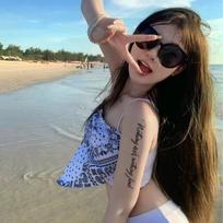 Maystar tatuiruočių lipdukas Ilgalaikis tatuiruotė chna tatuiruotės lipdukas, 1 rinkinys, Q tipas gray