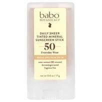 Daily Sheer Tinted Mineral Sunscreen Stick, Spf 50, Fragrance Free, 17G(0.6Oz) beige
