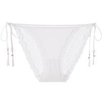 Mybody Women's High-Cut Lace Tie Thong Underwear L mėlyna