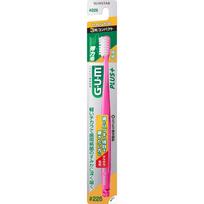 Sunstar GUM. Gum Plus dantų šepetėlis #226 3 eilių kompaktiškas, minkštas parodontozės dantų šepetėliai Naudokite šerelių galiuką švelniai sekite kraštą