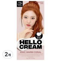 Mise-en-scène New Hello Cream General Hair Dye, Warm Coral, 2 pcs. beige