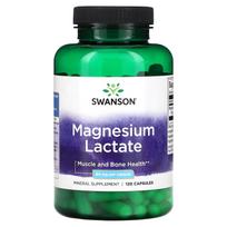 Swanson, Magnio laktatas, 84 mg, 120 kapsulių