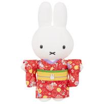 Sekiguchi Dick Bruna Japanese Miffy Kimono Plush Toy 603992 H29 x W16.5 x D7.5cm white