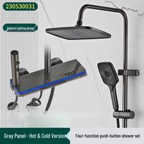 LANGZHIWEN Digital Shower System with Ambient Light gray