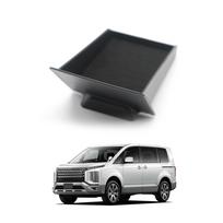 Kasinfly Instrument Panel Storage Case for Delica D5 Small Item Center Console Storage Interior Custom Instrument Panel Center Pull-Out - Compartment, gray