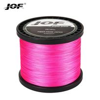 JOF X8 Pintas meškerės valas 1000M 500M 300M 8 sruogų daugiaspalvis daugiasruogis druskovandeninis PE valas 20 30 40 50 60 80 100 svarų (Pink,X8 300M 40LB 0.28MM) rožinė