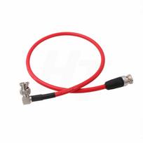HangTon 12G SDI Raw 4K 60p Video Right Angle to 75 Coaxial for Sony Alexa DSMC2 Blackmagic SmallHD Atomos Monitors Cable, Straight, BNC, Ohm,