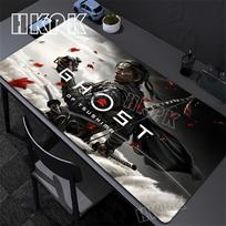 Ghost of Tsushima Pelės kilimėlis XXL Stalo kilimėlis 900x400 Kawaii Kompiuterio stalo reikmenys Pelės kilimėlis Didelis pelės kilimėlis Žaidėjams Guminiai kilimėliai 30cmx60cm(11.8x23.6inch) gray