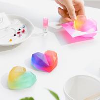 Muilo gamybos rinkinys pasidaryk pats patirtis rankų darbo medžiagos bazė namų žaidimas pradinė mokykla darželis dovana_širdelė dvigubai, 1 vnt., 400 g pink
