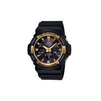 Casio G-SHOCK Radio Solar Waterproof and Shockproof Sports Watch Quartz Movement Resin Strap Japanese and Korean Watch Men's Watch Black GAW-100G-1APR juoda