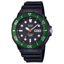 CASIO Standard Collection Kvarcinis Mechanizmas Dervos Dirželis Laikrodis Unisex Juodas Ciferblatas MRW-230H-1E3V Black Dial black