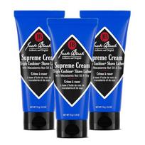 Jack Black Supreme Cream Triple Cushion Shave Ladder 270g x 3 packs, 3 pieces black