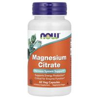 NOW Foods, Magnesium Citrate, 60 Veggie Capsules