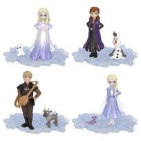 Disney Ledo šalis Ledo atskleidimas Ledo magija (Staigmenų kolekcija 4 mini lėlės) Persirengimo lėlių namelis Mini figūrėlė 6 metų ir vyresniems 986A-HXH17 white