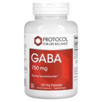 Gaba, 750Mg, 120 Veggie Capsules