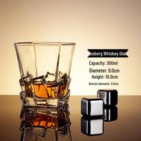ZISIZ Handcrafted Crystal Whiskey Glass Set white