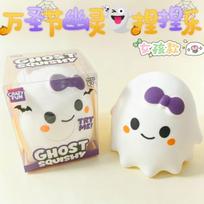 New 14Cm Crazy Fun Ghost Squishy Large Cute Bow Spooky Halloween Stress Relief Slow Rising Squeeze Toy Gift For Party Decoration white