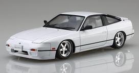 Touge serija Nissan 180SX Anglies Pluošto Variklio Dangtis Plastikinis Modelis 1/24 Nr.24 EX-1 (RPS13 vidutinio modelio) (su lipduku) balta
