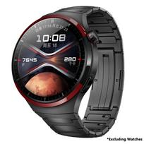 Prabangus metalinis titano dirželis HUAWEI WATCH 4 Pro verslo riešo apyrankė Huawei Watch 4 PRO priedams Be tarpų laikrodžio dirželiai for Huawei Watch4Pro juoda