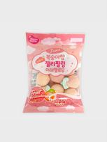 Peach Flavor Jelly Filled Marshmallows 90g 5ea beige