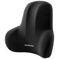 Memory Foam Ergonomic Lumbar & Neck Support Cushion black