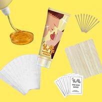 Silky Sugaring Hair Removal Cream Self-Waxing Ingredients, 1 piece beige