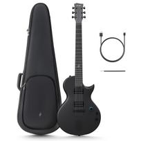 ENYA Nova GO Sonic išmanus elektrinės gitaros rinkinys pradedantiesiems, pagamintas iš anglies pluošto, 10 W garsiakalbis, lengvai valdomas, su programėle, juodas, integruotas ir daugiafunkcis.
