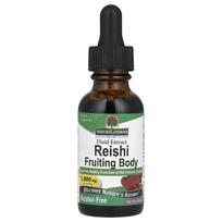 Gamtos atsakymas, Reishi grybų vaisių kūnas, skystas ekstraktas, be alkoholio, 1000 mg, 1 fl uncija (30 ml)